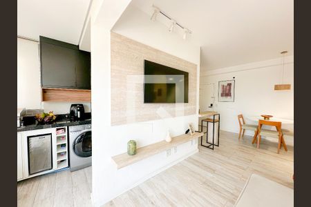 Sala/Cozinha de apartamento para alugar com 2 quartos, 62m² em Barra Funda, São Paulo
