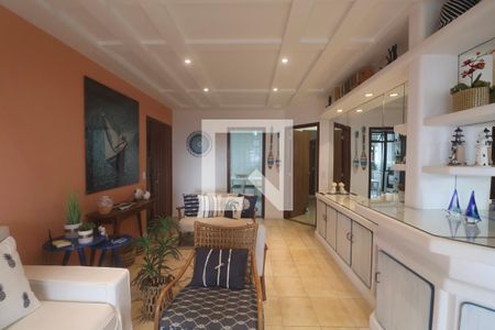 Sala de apartamento para alugar com 4 quartos, 130m² em Balneario Cidade Atlantica, Guarujá