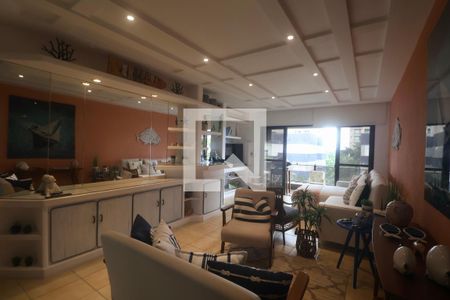 Sala de apartamento para alugar com 4 quartos, 130m² em Balneario Cidade Atlantica, Guarujá