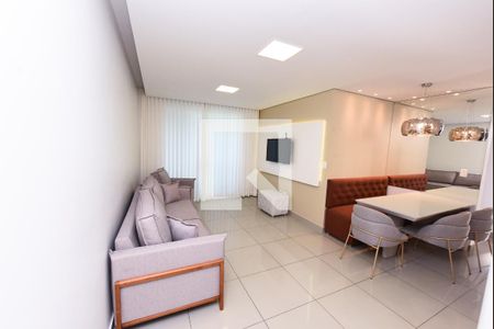 Sala de apartamento à venda com 3 quartos, 88m² em Tirol, Contagem