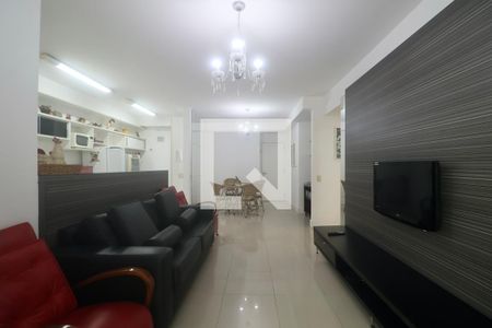 Sala de apartamento para alugar com 2 quartos, 97m² em Vila Alzira, Guarujá
