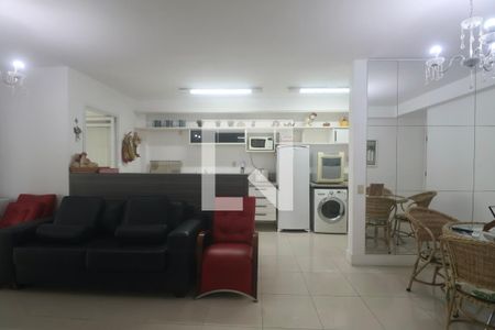 Sala de apartamento para alugar com 2 quartos, 97m² em Vila Alzira, Guarujá