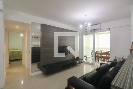 Sala de apartamento para alugar com 2 quartos, 97m² em Vila Alzira, Guarujá