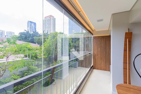 Varanda da Sala de apartamento à venda com 2 quartos, 107m² em Vila Cordeiro, São Paulo