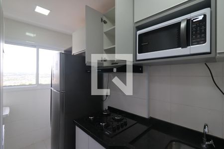 Cozinha de kitnet/studio para alugar com 1 quarto, 33m² em Ribeirânia, Ribeirão Preto