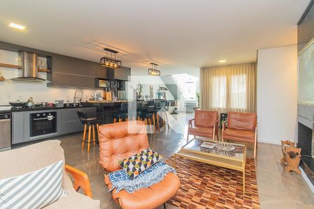 Sala de casa de condomínio à venda com 3 quartos, 170m² em Chapéu do Sol, Porto Alegre