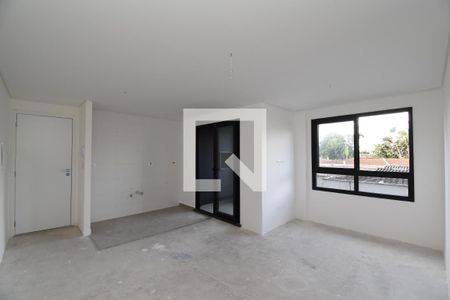 Sala e cozinha de apartamento para alugar com 2 quartos, 52m² em Alto da Xv, Curitiba