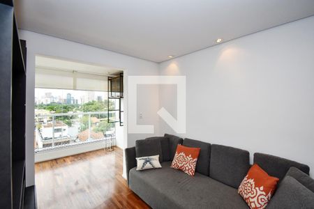 Sala de estar de kitnet/studio para alugar com 2 quartos, 55m² em Jardim Paulistano, São Paulo