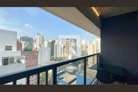 Varanda de kitnet/studio para alugar com 1 quarto, 22m² em Jardim Paulista, São Paulo