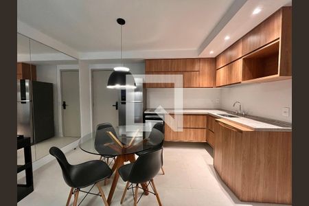 Sala/cozinha de apartamento para alugar com 2 quartos, 65m² em Gávea, Rio de Janeiro