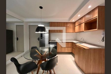 Sala/cozinha de apartamento para alugar com 2 quartos, 65m² em Gávea, Rio de Janeiro