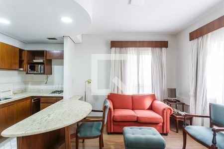 Sala de apartamento para alugar com 1 quarto, 47m² em Vila Olímpia, São Paulo