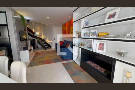 Sala/Cozinha de apartamento à venda com 1 quarto, 148m² em Jardim, Santo André