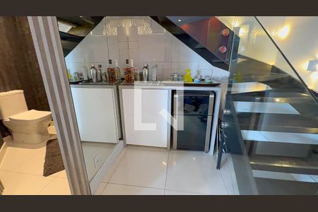 Sala/Cozinha de apartamento à venda com 1 quarto, 148m² em Jardim, Santo André