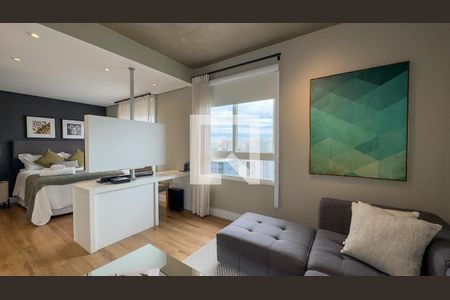 Sala e Cozinha de apartamento à venda com 1 quarto, 62m² em Cidade Monções, São Paulo