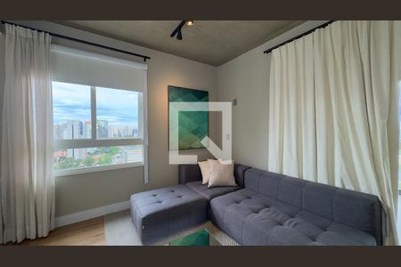 Sala e Cozinha de apartamento à venda com 1 quarto, 62m² em Cidade Monções, São Paulo