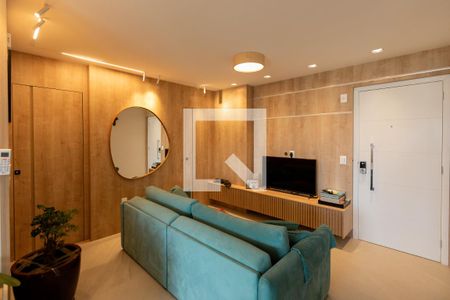 Sala de apartamento para alugar com 3 quartos, 105m² em Nova Campinas, Campinas