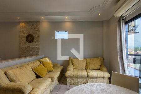 Sala de apartamento para alugar com 2 quartos, 80m² em Jardim Imperador, Praia Grande