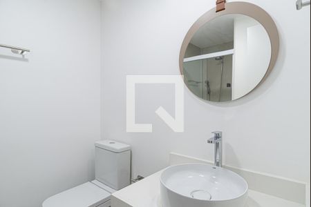 Banheiro de kitnet/studio para alugar com 1 quarto, 28m² em Bela Vista, São Paulo