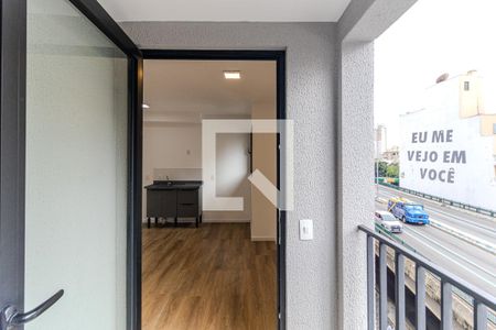 Varanda de kitnet/studio para alugar com 1 quarto, 24m² em Campos Elíseos, São Paulo