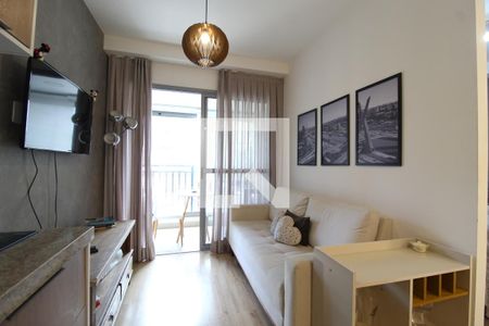 Sala/Cozinha de apartamento à venda com 1 quarto, 37m² em Indianópolis, São Paulo