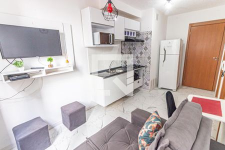 Sala/Cozinha de apartamento para alugar com 1 quarto, 29m² em Belenzinho, São Paulo
