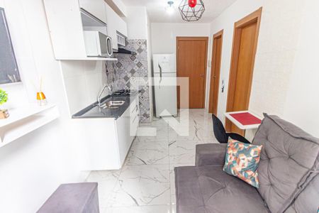 Sala/Cozinha de apartamento para alugar com 1 quarto, 29m² em Belenzinho, São Paulo