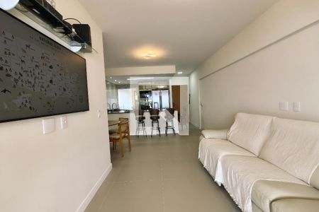 Sala de apartamento para alugar com 3 quartos, 94m² em Guilhermina, Praia Grande