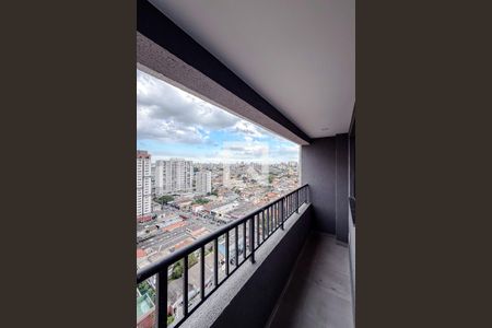 Varanda da Sala de kitnet/studio à venda com 1 quarto, 28m² em Ipiranga, São Paulo