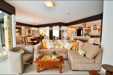 Sala  de casa para alugar com 6 quartos, 315m² em Jurerê Internacional, Florianópolis