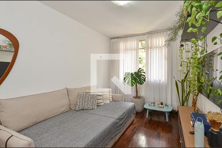Sala de Estar de apartamento à venda com 3 quartos, 95m² em São Pedro, Belo Horizonte