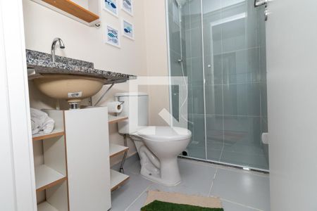 Banheiro de apartamento para alugar com 1 quarto, 25m² em Barra Funda, São Paulo