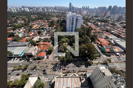 Vista varanda da sala  de apartamento à venda com 3 quartos, 77m² em Santo Amaro, São Paulo