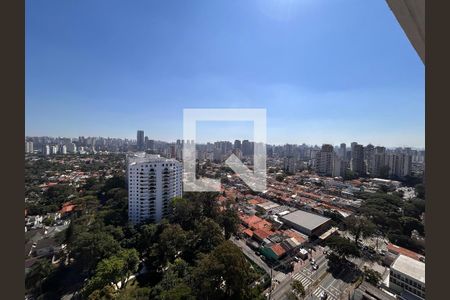 Vista varanda sala  de apartamento à venda com 3 quartos, 77m² em Santo Amaro, São Paulo