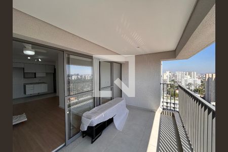 Varanda da Sala de apartamento à venda com 3 quartos, 77m² em Santo Amaro, São Paulo