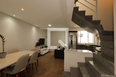 Sala de casa de condomínio à venda com 2 quartos, 97m² em Vila Eldizia, Santo André