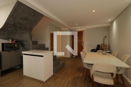 Sala de Jantar de casa de condomínio à venda com 2 quartos, 97m² em Vila Eldizia, Santo André