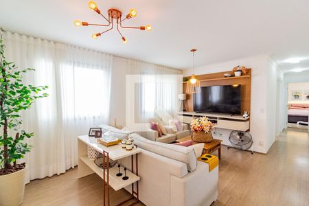 Sala de Estar de apartamento à venda com 3 quartos, 92m² em Campininha, São Paulo