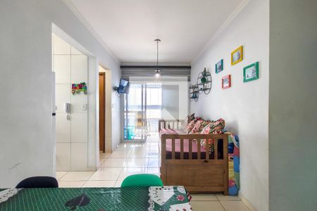 Sala de apartamento para alugar com 1 quarto, 74m² em Maracanã, Praia Grande