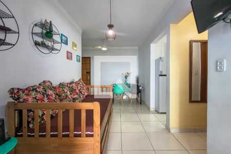 Sala de apartamento para alugar com 1 quarto, 74m² em Maracanã, Praia Grande
