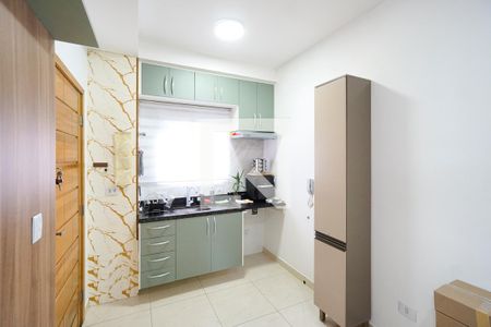 Sala e cozinha de apartamento à venda com 1 quarto, 32m² em Chácara Santo Antônio (zona Leste), São Paulo