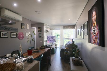 Sala de apartamento para alugar com 2 quartos, 58m² em Vila Julia, Guarujá