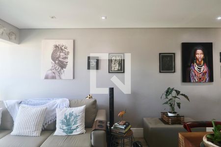 Sala de apartamento para alugar com 2 quartos, 58m² em Vila Julia, Guarujá