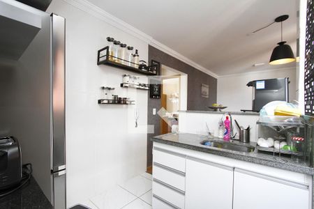 Cozinha de apartamento à venda com 2 quartos, 55m² em Jardim America, Belo Horizonte