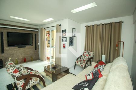 Sala de apartamento para alugar com 3 quartos, 77m² em Campestre, Santo André