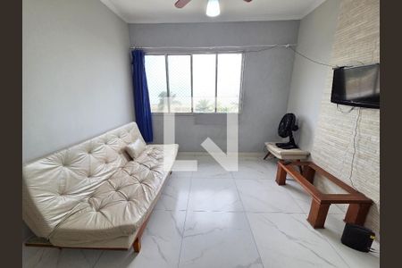 Sala de apartamento para alugar com 2 quartos, 72m² em Guilhermina, Praia Grande