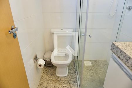 Banheiro da Suíte 1 de apartamento para alugar com 2 quartos, 55m² em Santo Antônio, Belo Horizonte