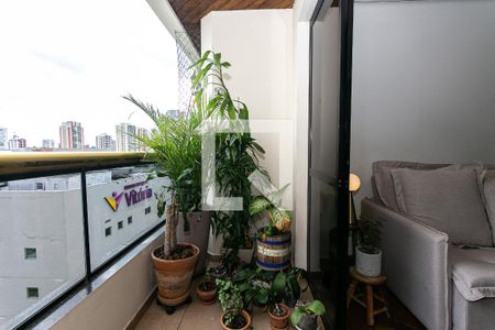 Varanda da Sala de apartamento à venda com 3 quartos, 100m² em Vila Azevedo, São Paulo