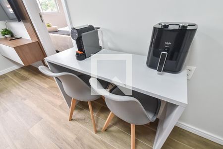 Sala/cozinha de apartamento à venda com 1 quarto, 27m² em Vila São José, São Paulo