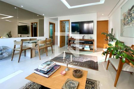 Sala de apartamento à venda com 3 quartos, 96m² em Buritis, Belo Horizonte